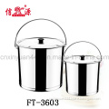 Stainless Steel Pail with Cove Bucket (FT-3603)